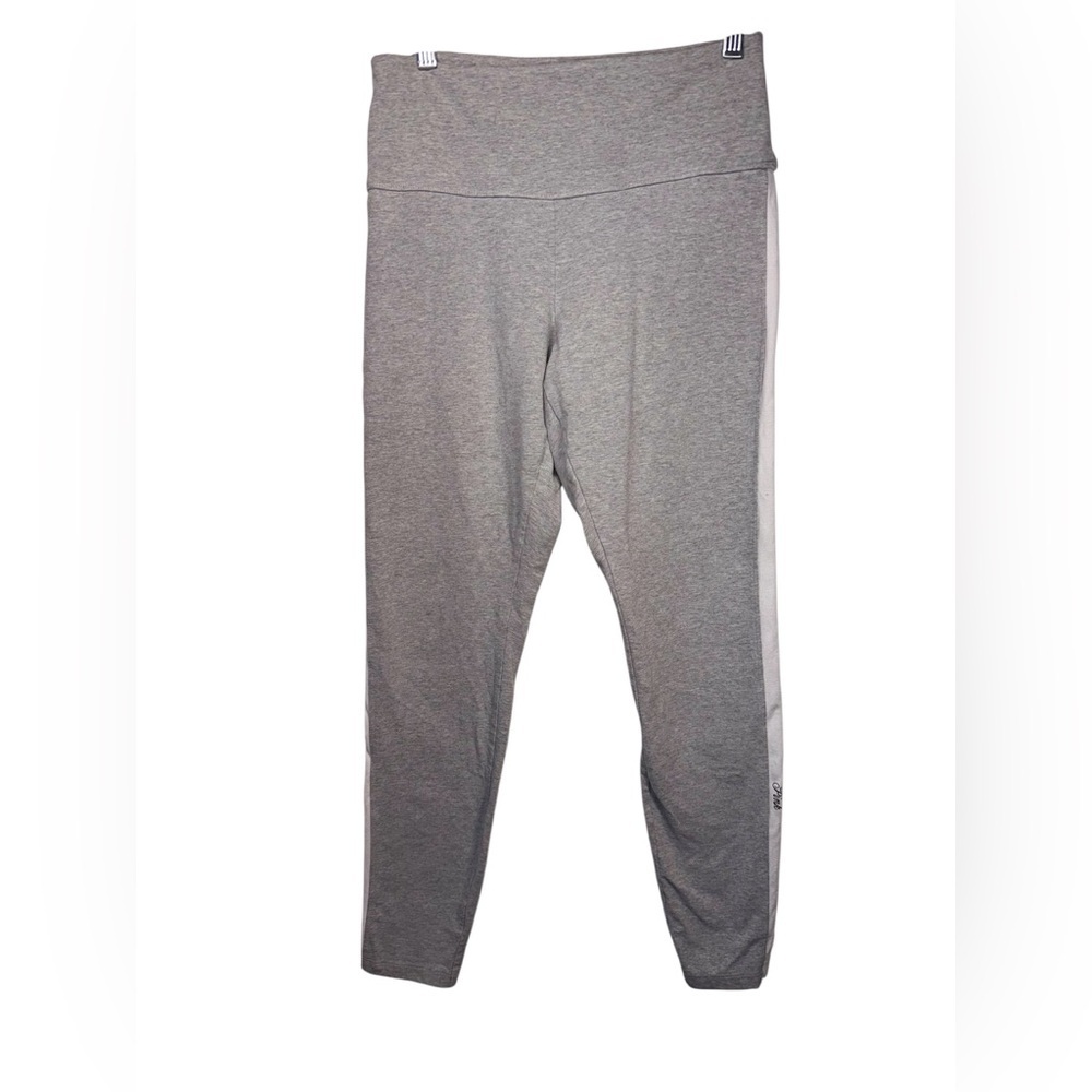 PINK Victoria's Secret Gray Women’s Ankle High Rise Stripped Legging size Large